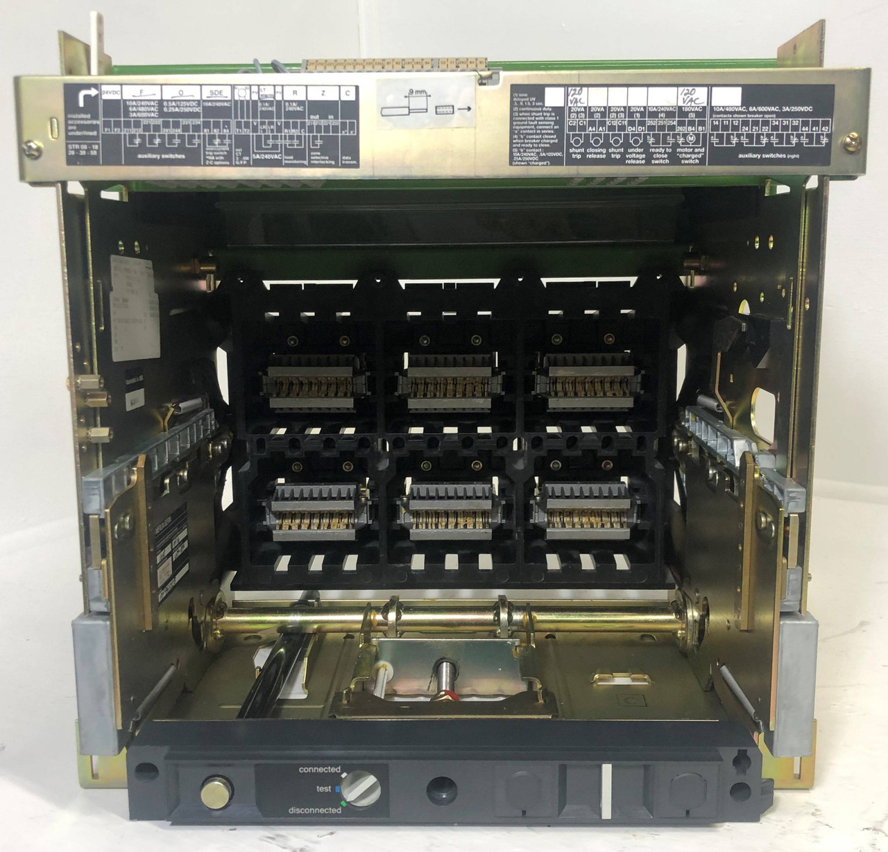 Merlin Gerin 1600 Amp MP16 Masterpact Breaker Stationary Assembly Cradle 1600A (EM3782-35)
