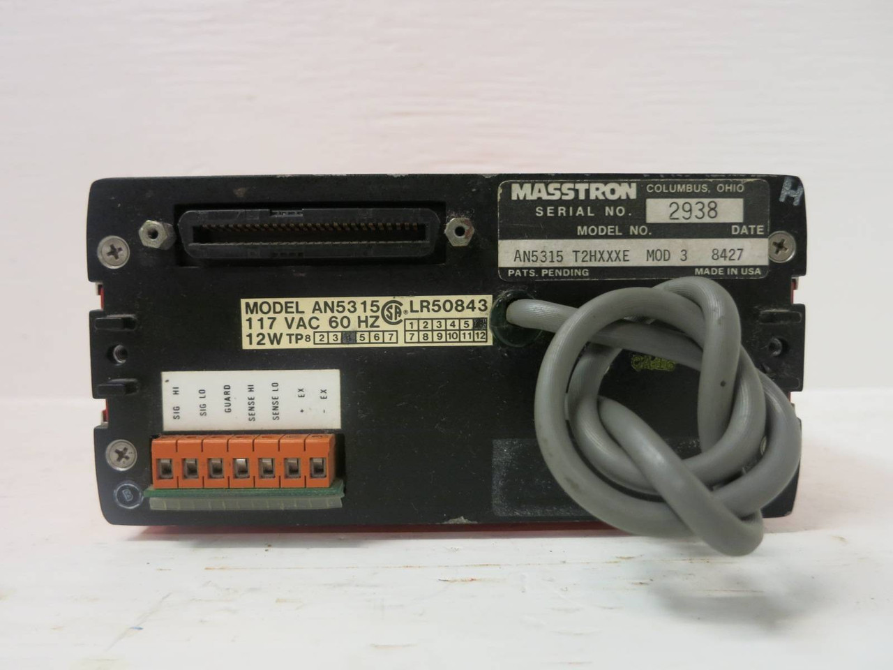 Masstron M1500 Scale Indicator AN5315-T2HXXXE Mod 3 (TK5395-1)