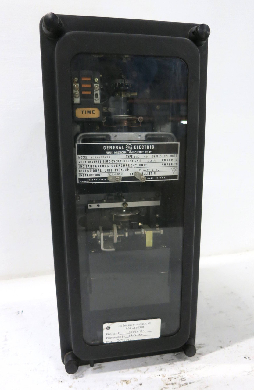 GE 12IBC53K2A Phase Directional Overcurrent Relay Type IBC 120V General Electric (DW1763-2)