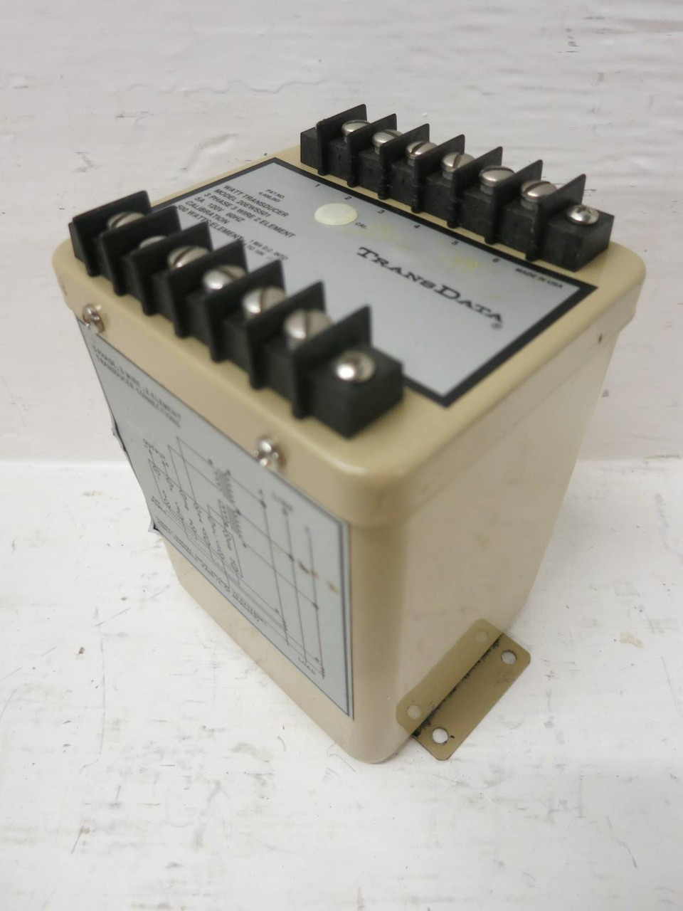 TransData 20EWS501 Watt Transducer 3-Phase 3 Wire 2 Element 5A 120V (TK5405-2)