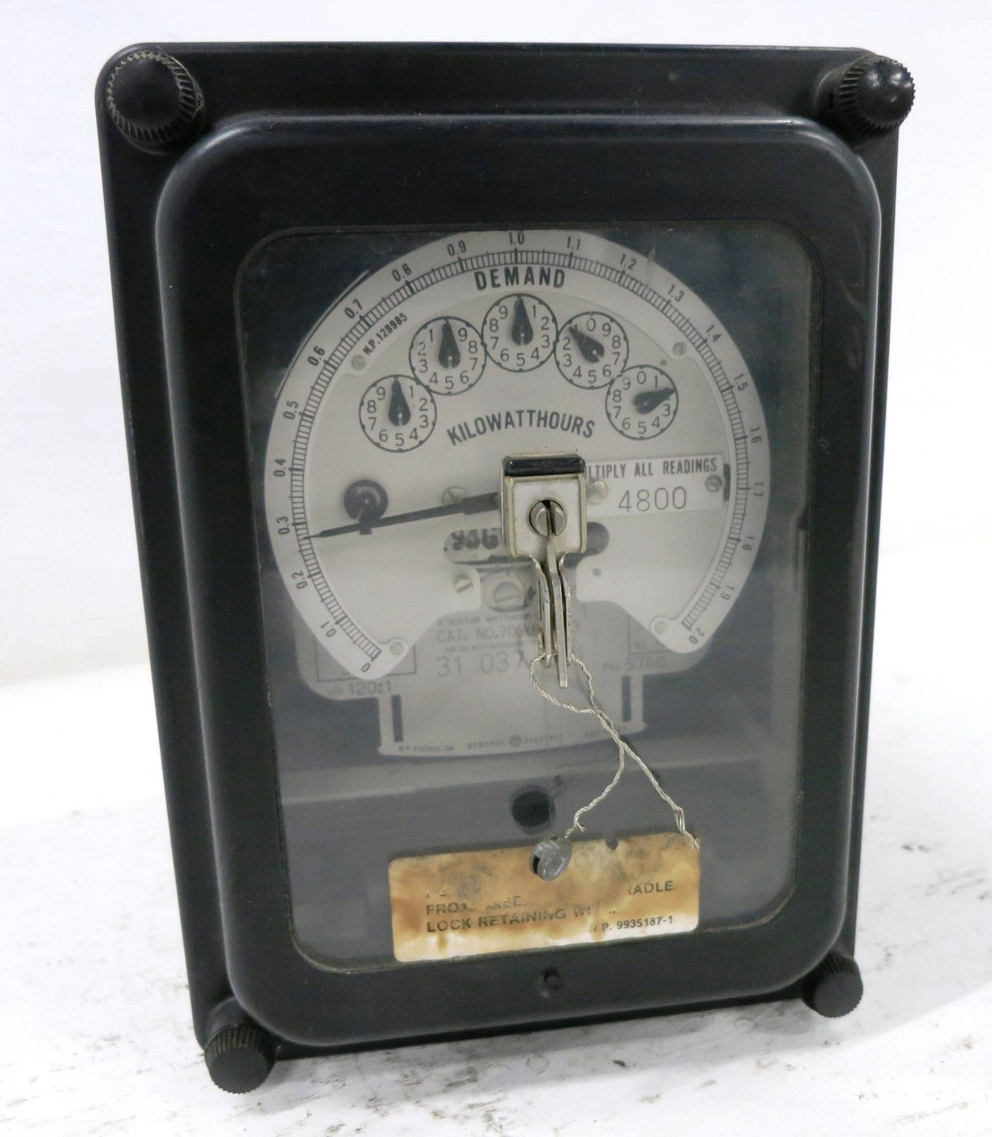 GE 706X64G263 2 Stator Watthour Meter Relay 3PH DS-63 Watt Hour 200:5 120:1 120V (DW1780-2)