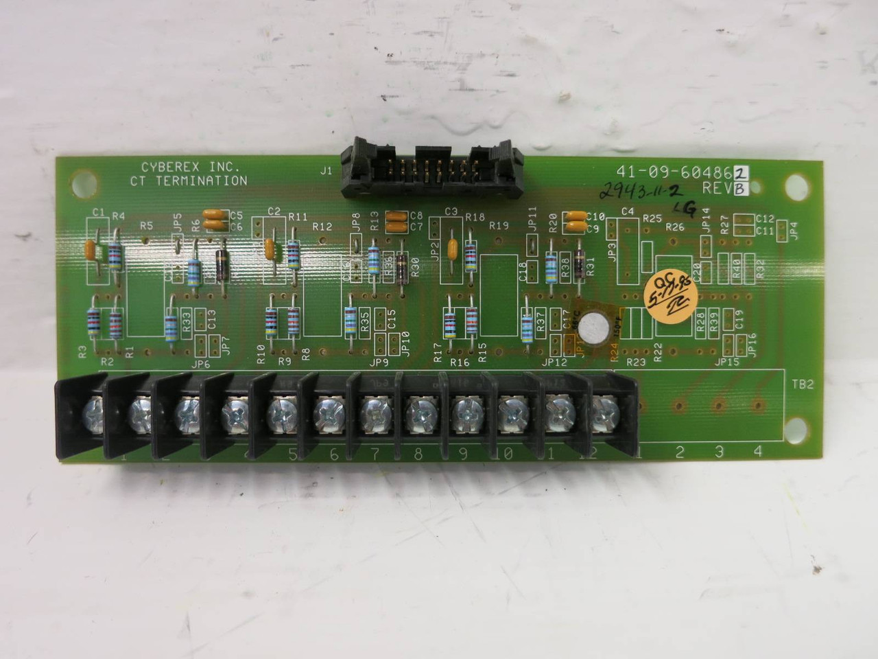 Cyberex 41-09-604862 Rev B CT Termination Board PLC Card Module (TK5432-1)
