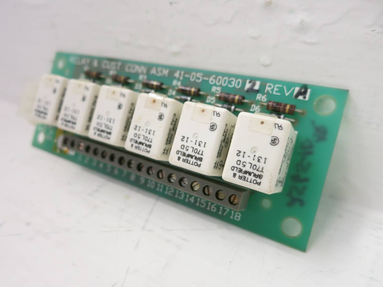 Cyberex 41-05-600302 Rev A Relay & CUST CONN ASM Board PLC Card Module (TK5429-7)