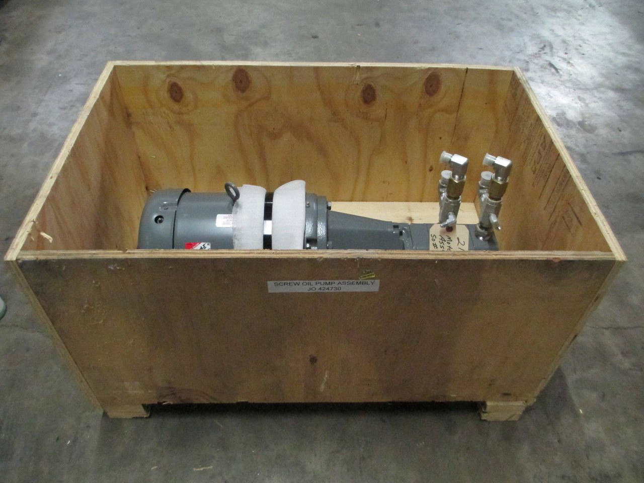 NEW American Maplan Hydraulic Pump 2157311 213T Baldor Reliance 3 HP Motor (EBI0415-1)
