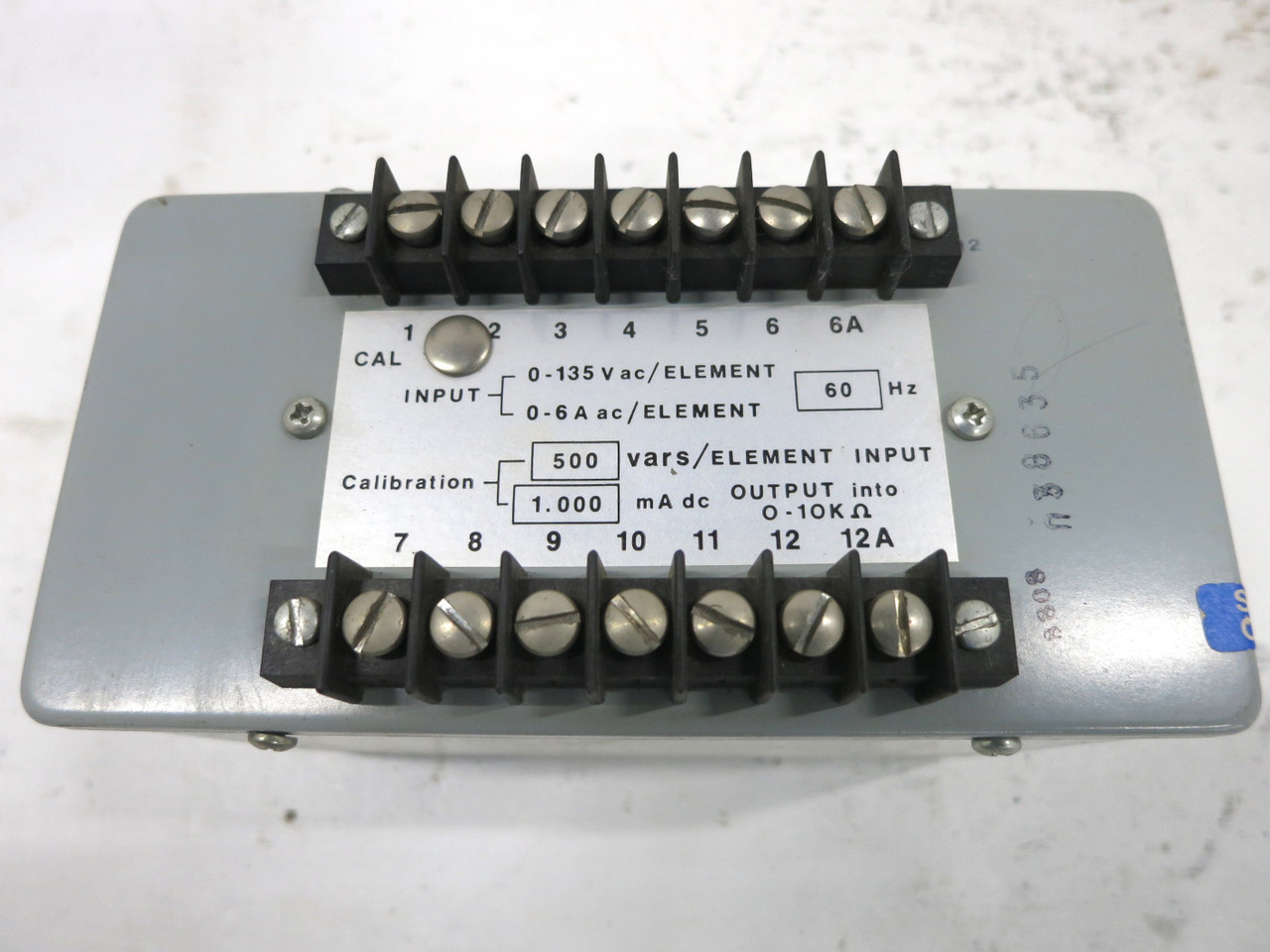 Scientific Columbus DLV3-1K5A2 Digilogic VAR Transducer 3PH 3W 120V Esterline (DW1819-1)