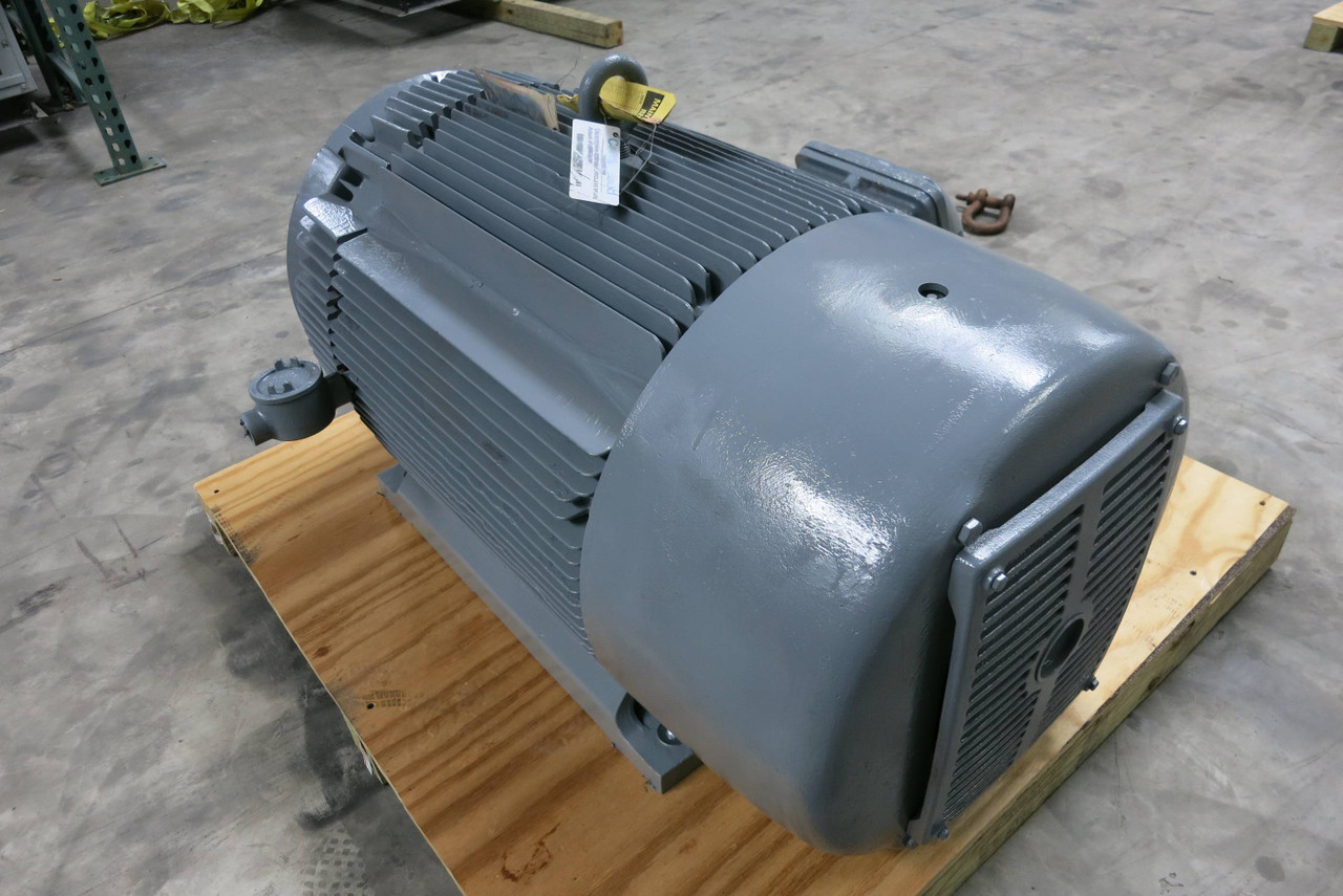 REBUILT GE 200 HP Tri-Clad AC Motor 2300V 1785 RPM 449TS ZK6495046 2300 VAC (PM3028-1)