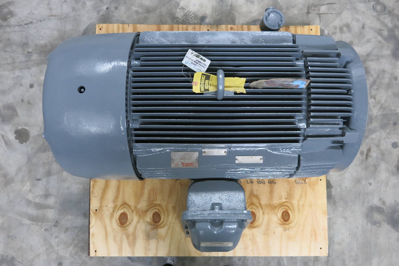 REBUILT GE 200 HP Tri-Clad AC Motor 2300V 1785 RPM 449TS ZK6495046 2300 VAC (PM3028-1)