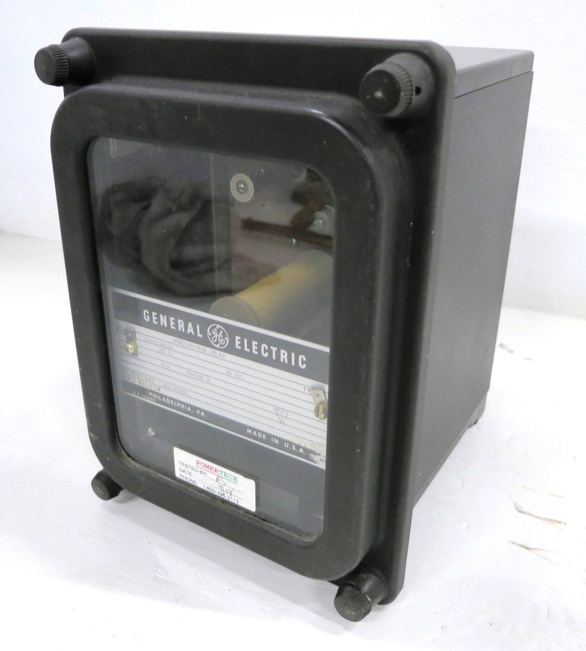 GE 12NGV13A11A Undervoltage Relay Type NGV 120V 60Hz 70/100V General Electric (DW1872-3)