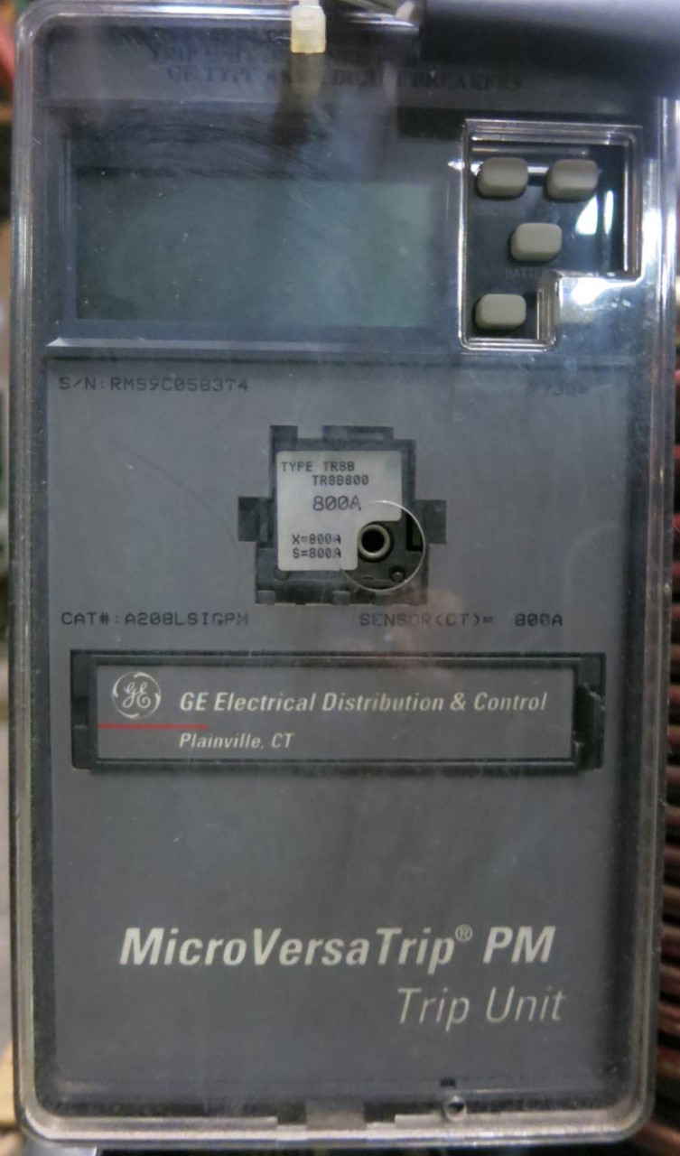 GE AKR-10D-30H 800A LSIG MicroVersa Trip EO General Electric Air Breaker 800 Amp (GA0033-2)