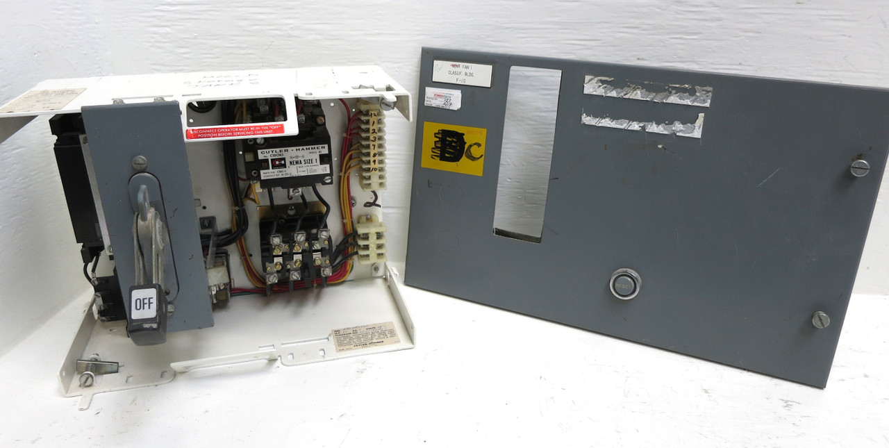 Cutler Hammer F10 Unitrol Size 1 Starter 40A Breaker Type 12" MCC Bucket 40 Amp (DW1928-3)