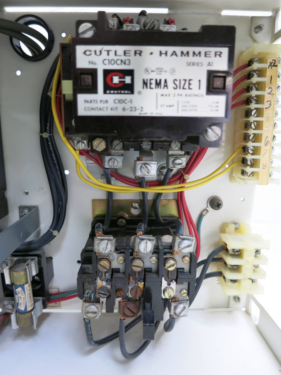 Cutler Hammer F10 Unitrol Size 1 Starter 30A Breaker Type 12" MCC Bucket 30 Amp (DW1929-1)