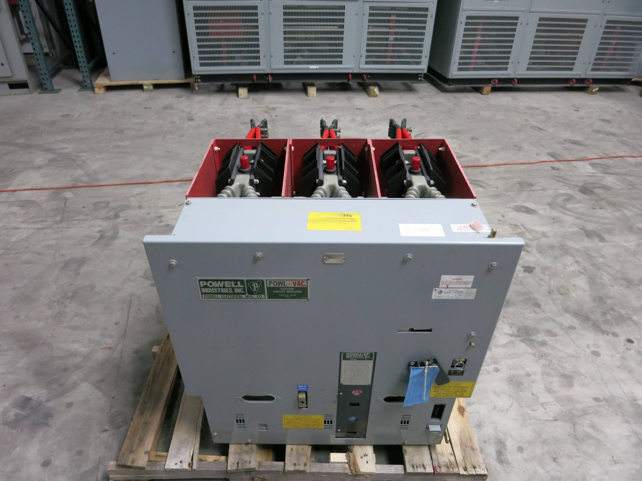 Powell Industries 3000A 15kV 15PV1000-2 125DC Powl-Vac Vacuum Breaker PowlVac GE (GA0039-3)