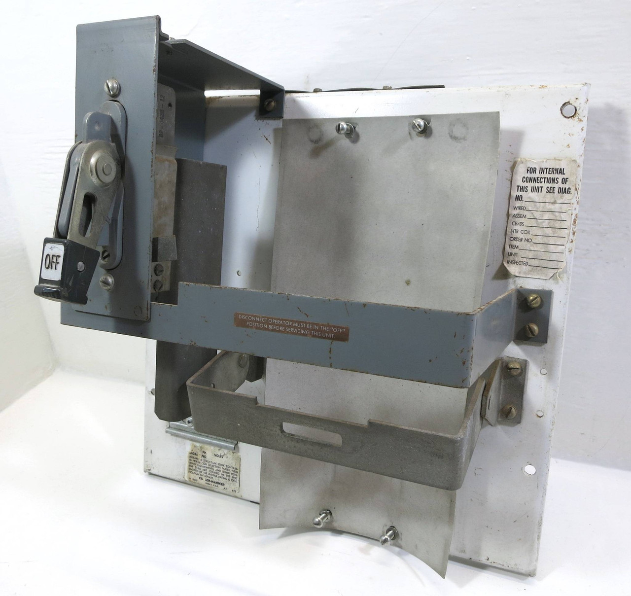 Cutler Hammer F10 Unitrol 800 Amp Breaker Type Feeder Disconnect MCC Bucket 800A (DW1973-1)