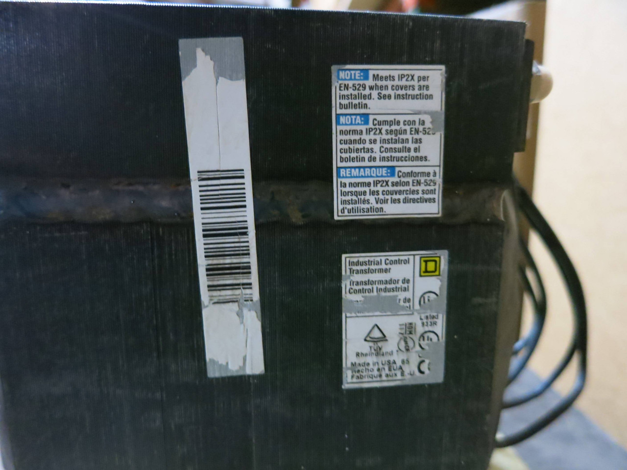 Square D Transformer 9070T5000D1 PRI 240V/480V 5 kVA Single Phase Tag scratched (GA0063-1)