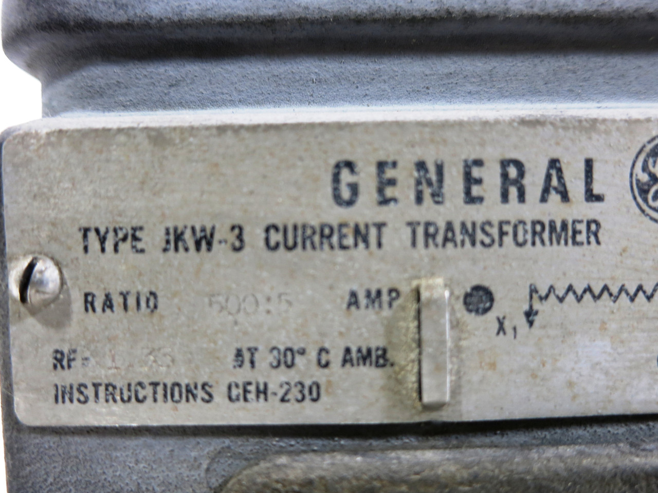 GE 693X85 Current Transformer Type JKW-3 Ratio 500:5 CT General Electric Outdoor (DW1997-2)