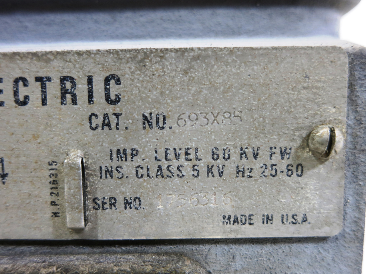 GE 693X85 Current Transformer Type JKW-3 Ratio 500:5 CT General Electric Outdoor (DW1997-2)