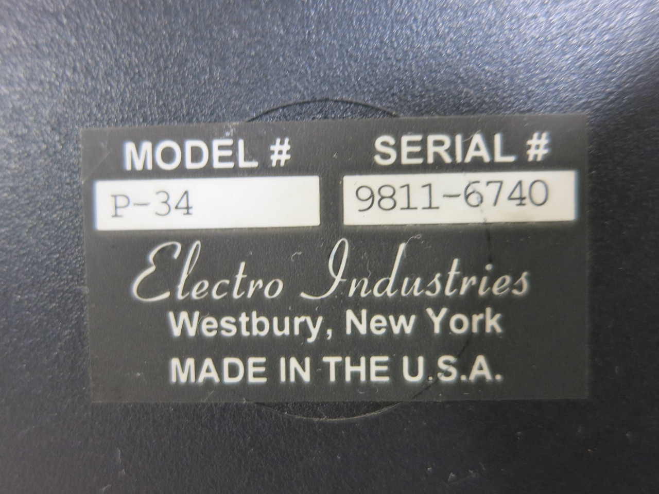 Electro Industries Model P-34 Power Meter Display Module AC Volts Amps ABB (DW2048-28)