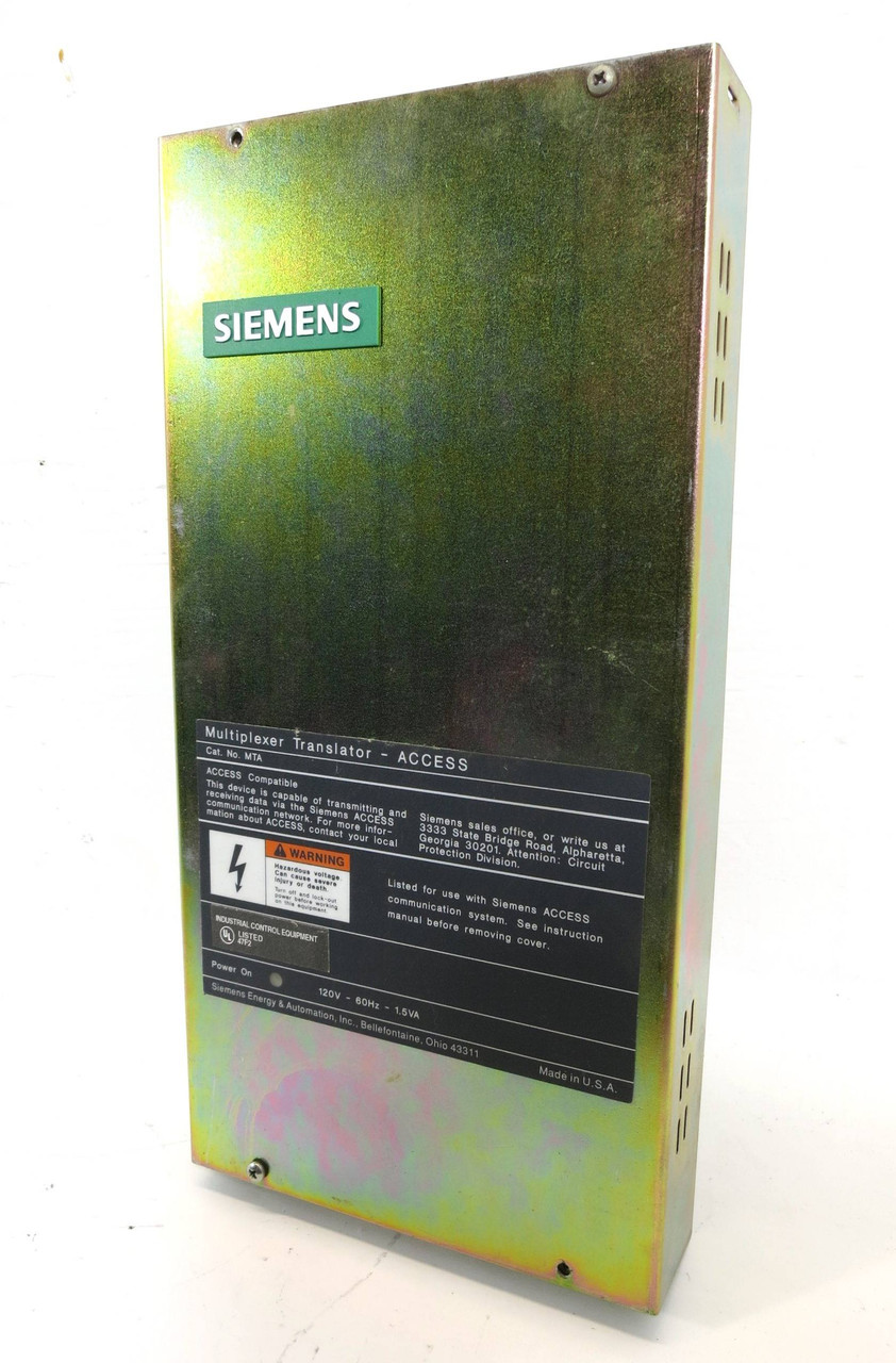 Siemens MTA Multiplexer Translator ACCESS Module 120V 1.5VA (DW2052-3)