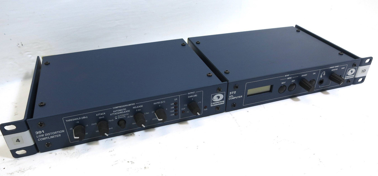 Image of Symetrix 372 SPL Computer + 301 Low Distortion Compressor/Limiter Compression