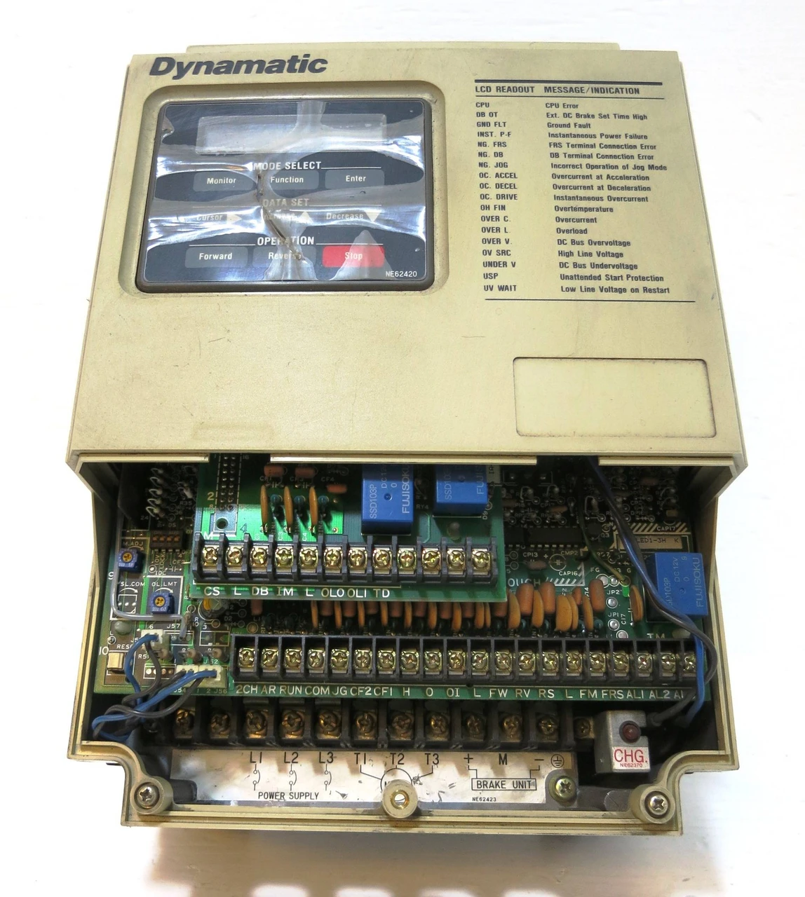 Eaton AF-1500 Dynamatic AF-150202-0480 2HP AC VS Drive 480V 3PH 3.8A 13-16-1002 (DW2094-1)