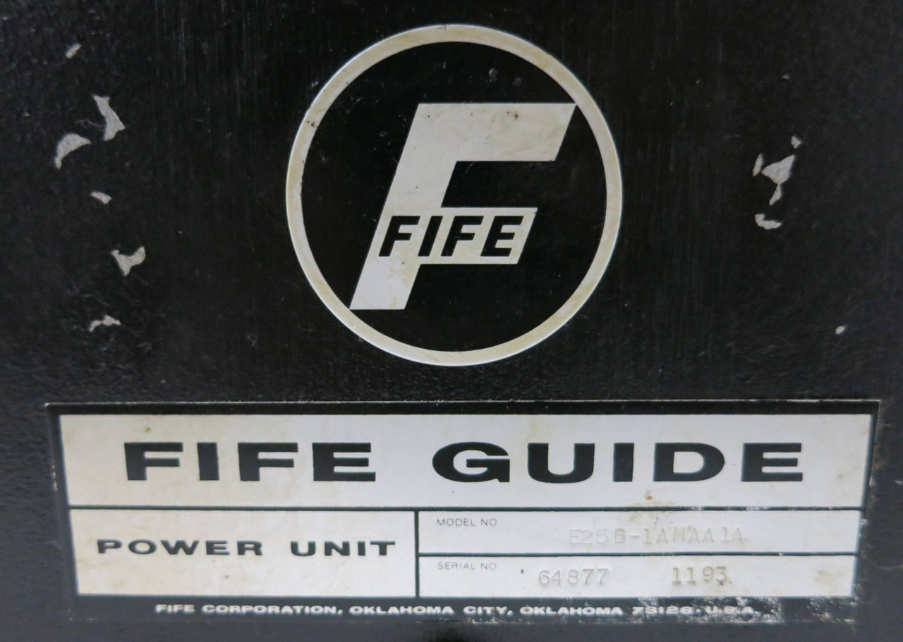 Fife E25B-1AMAA1A Pneumohydraulic Power Unit w Servo Valve 631-175C 190028.00 (GA0101-1)