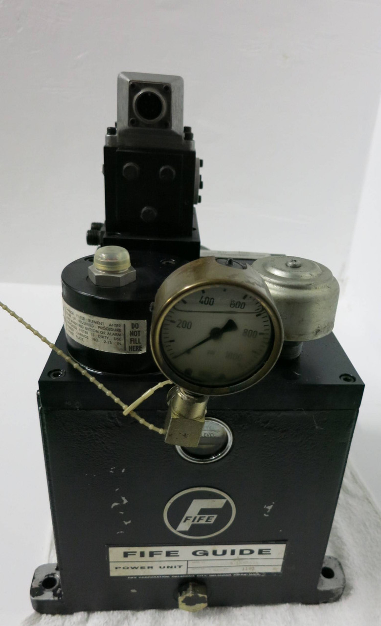 Fife E25B-1AMAA1A Pneumohydraulic Power Unit w Servo Valve 631-175C 190028.00 (GA0101-1)
