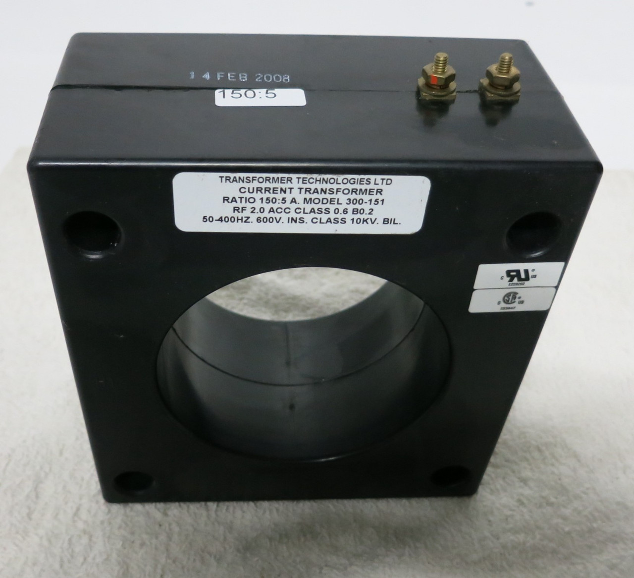 Transformer Technologies Ltd 300 151 Current Transformer Ratio 150 5 A Transformer Technologies Ltd 300 151 Current Transformer Ratio 150 5 A
