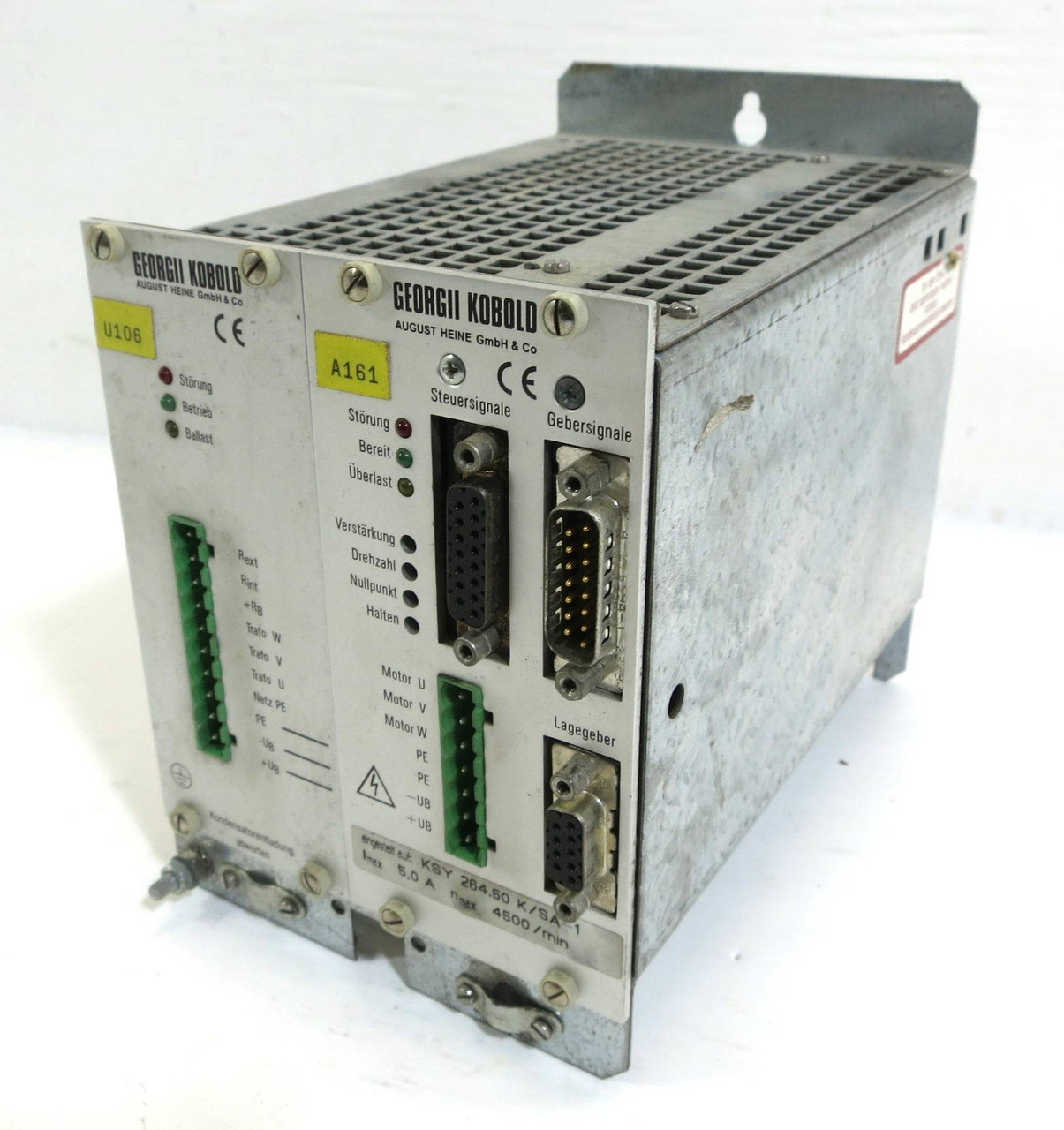 Georgii Kobold 089-163-030Z 2-Slot Chassis ESR-A1062 KSV 5/15 M2-K5/P1 PLC Board (DW2117-2)