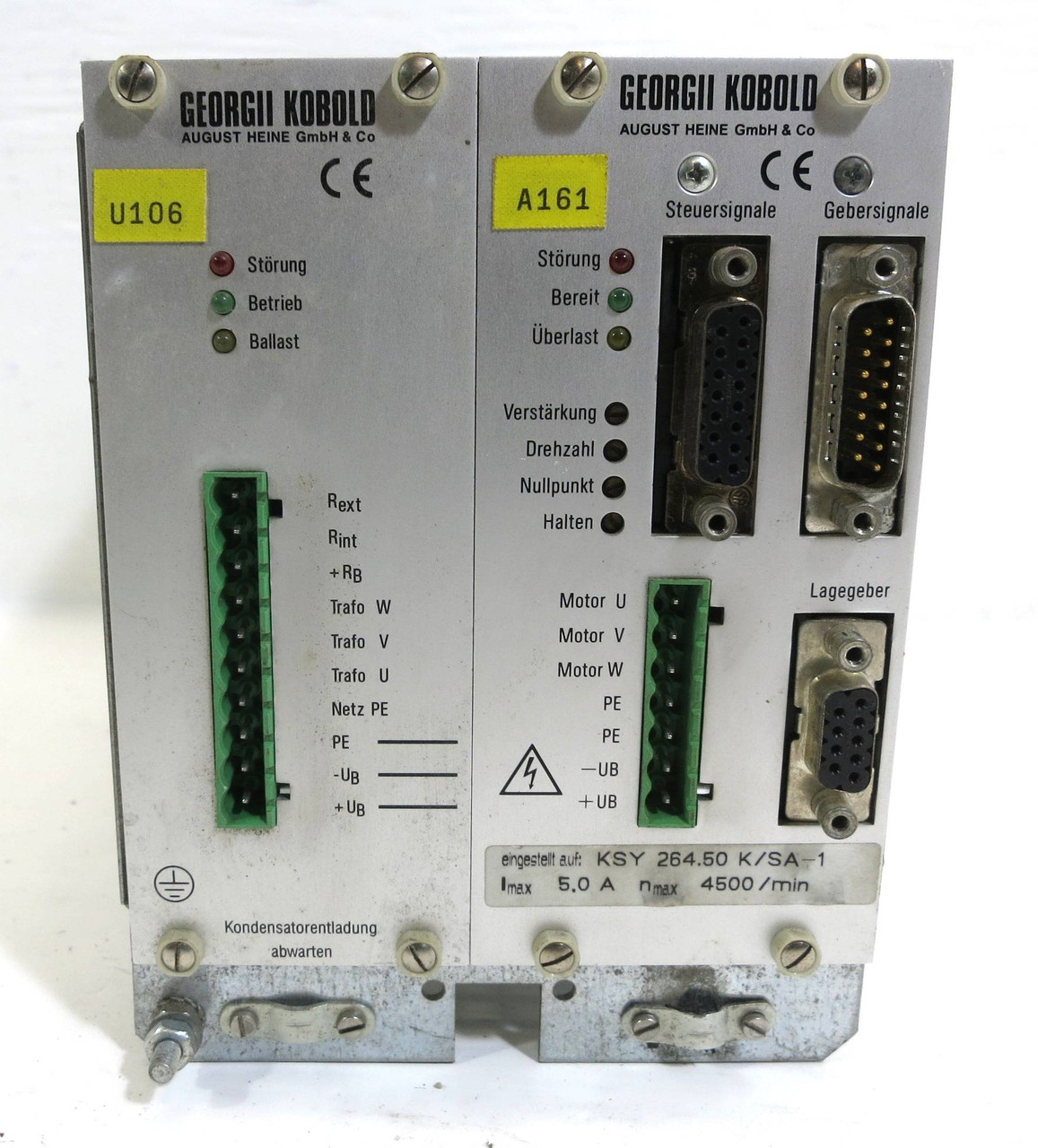 Georgii Kobold 089-163-030Z 2-Slot Chassis ESR-A1062 KSV 5/15 M2-K5/P1 PLC Board (DW2117-2)