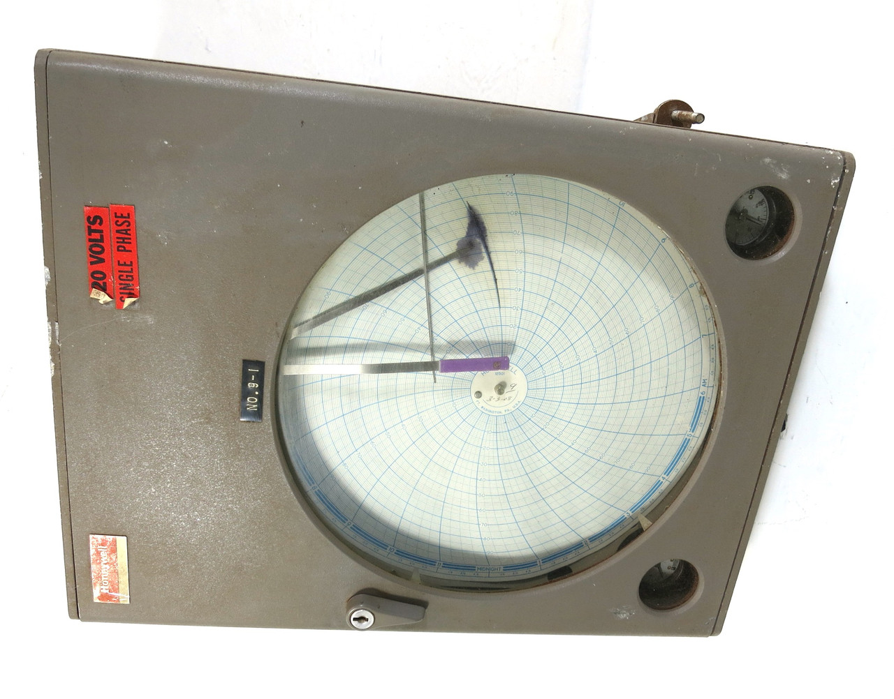 Image of Honeywell 602P1-D-91-111-74-H-Q-66 Circular Chart Data Recorder Class 60