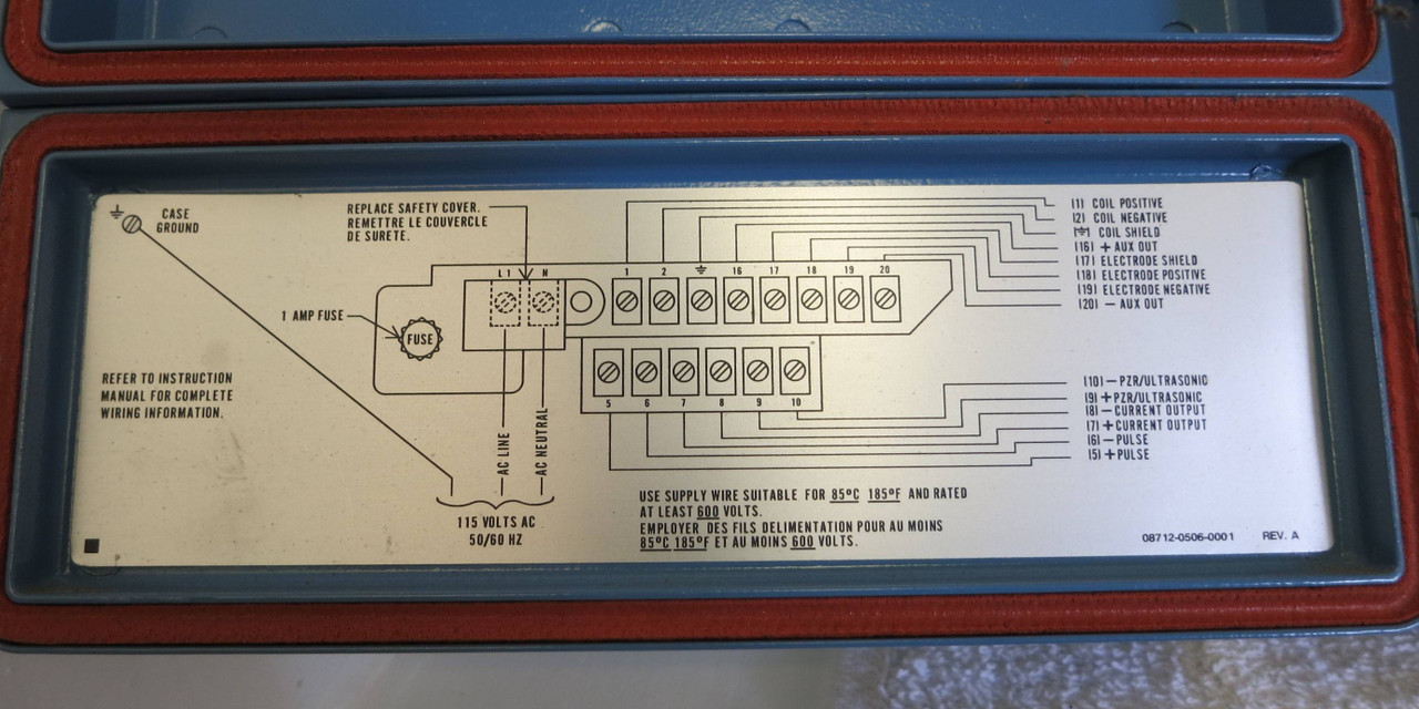 Rosemount 8712CR12 Smart Family 8712 Magnetic Flow Transmitter 8712-507-21 Rev E (GA0113-1)