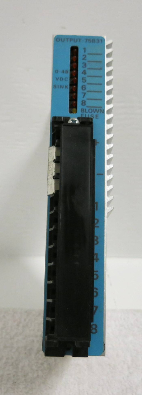 Industrial Control Equipment 75B31 48 VDC Output Module PLC Uticor Rev H Blue (GA0132-17)