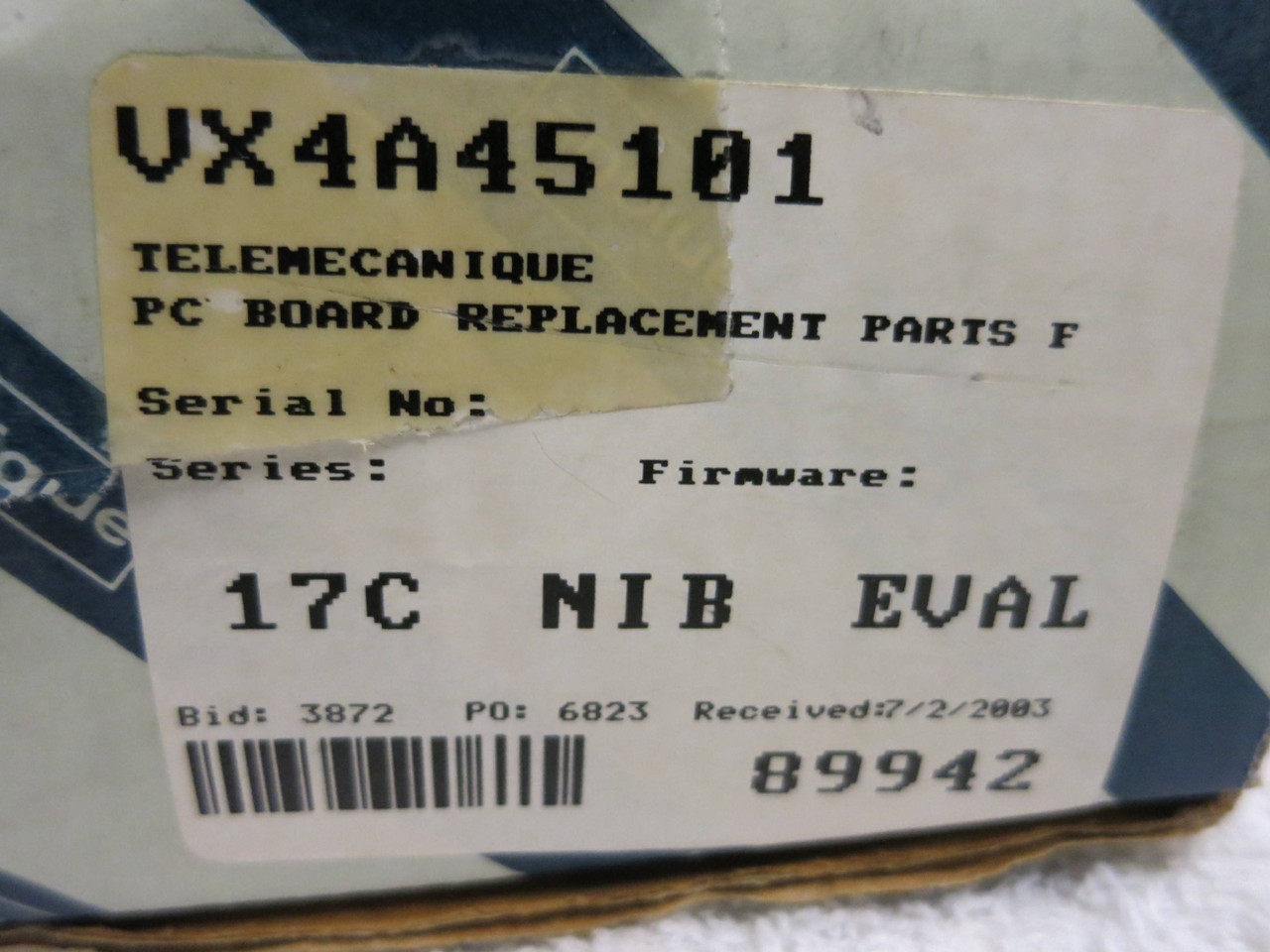 New Telemanique VX4A45101 PC Board PLC NIB 10849080111-A06 8S 9149 008 (GA0131-1)