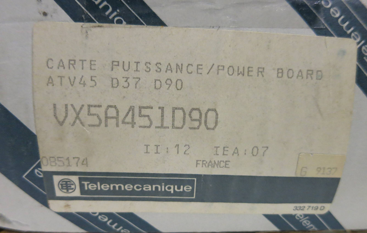 New Telemanique VX5A451D90 Power Board PLC NIB 10849060112 A05 G 9137 (GA0130-1)