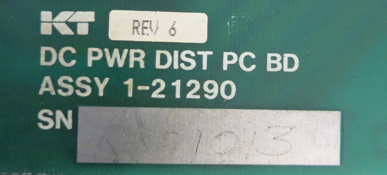 KT 1-2129200 Rev. 7 AC/DC Power Distribution Module 1-21290 Schurter (GA0135-1)