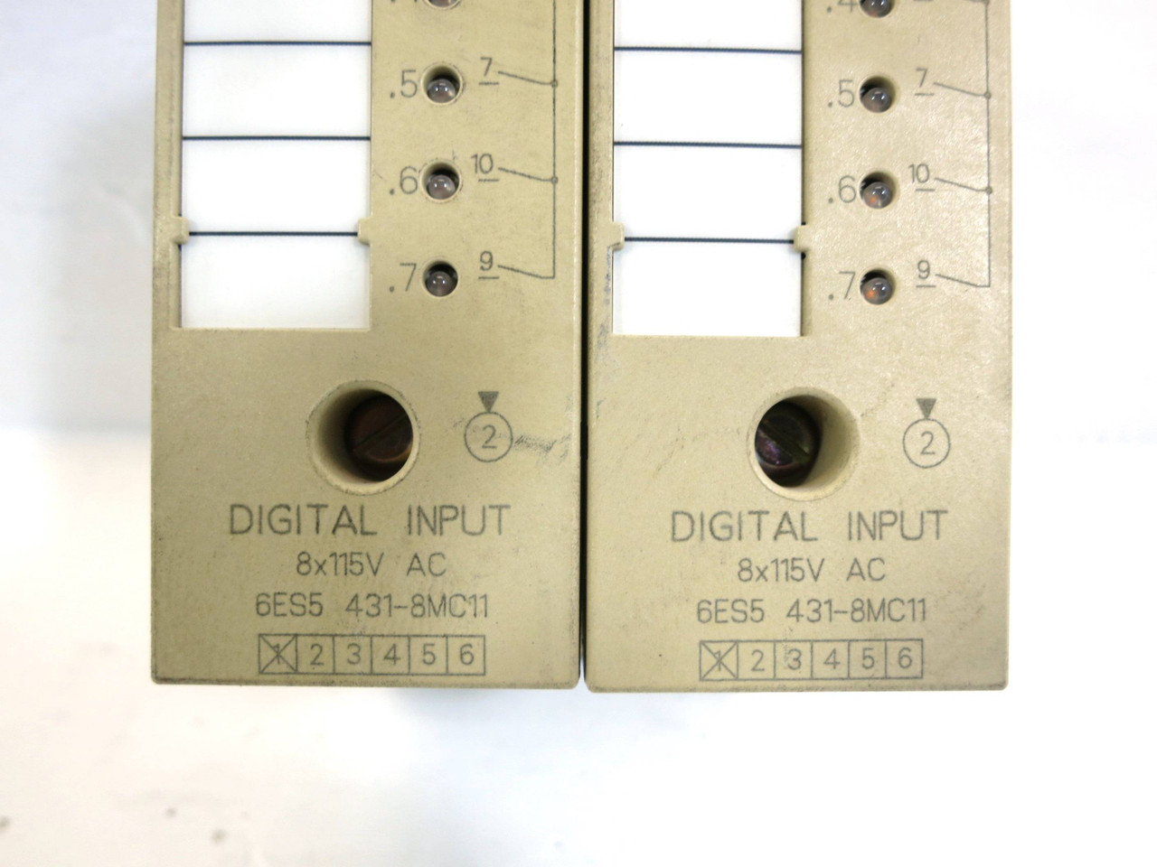 Siemens 6ES5 431-8MC11 Digital Input Modules w/ Base S5-100U 4318MC11 S5100U (DW2159-5)