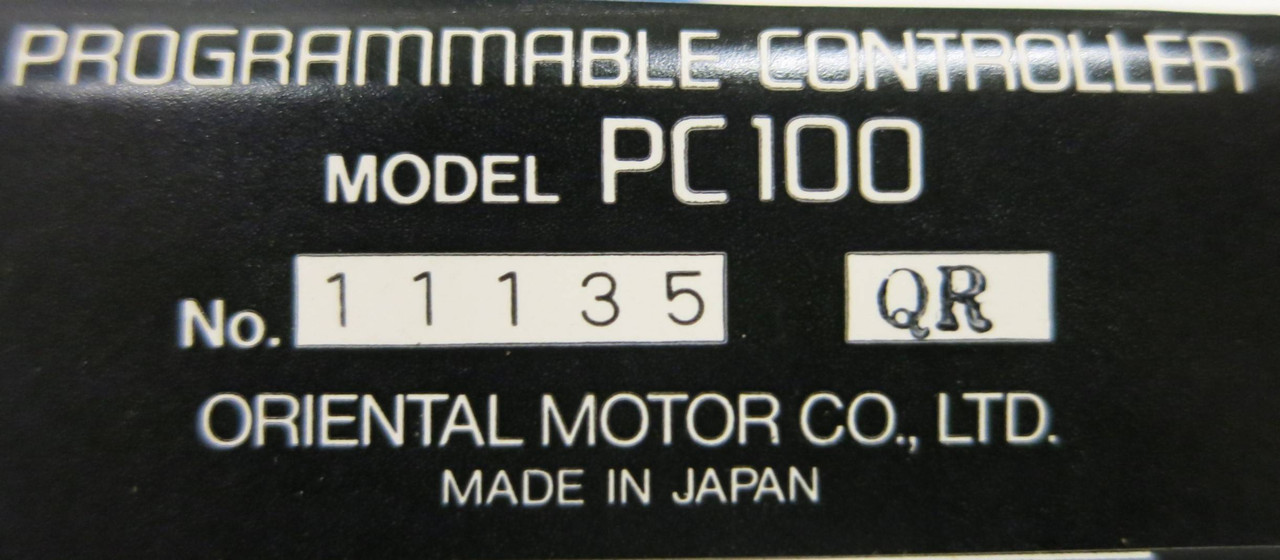 Super Vexta PC100 Programmable Controller 11135 QR Oriental Motor Co. Ltd NIB (GA0145-1)
