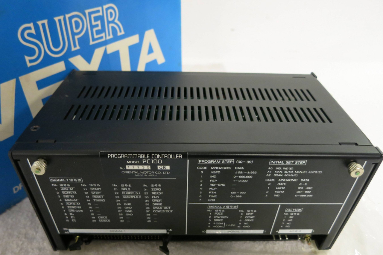 Super Vexta PC100 Programmable Controller 11135 QR Oriental Motor Co. Ltd NIB (GA0145-1)