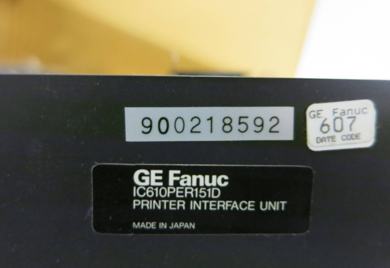 NEW GE Fanuc Series One Junior IC610PER151D Printer Interface Unit w cable NIB (GA0159-1)
