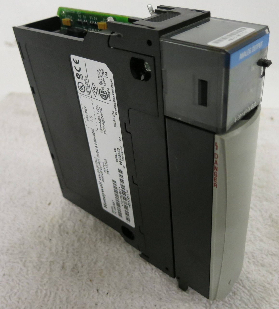 Honeywell TK-OAV081 Analog Output PN-15765 FW Rev: 1.5 PLC (GA0162-2)