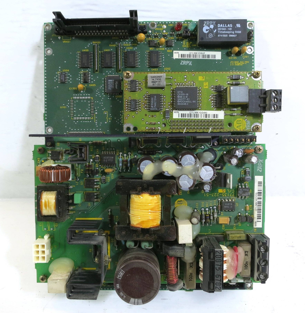 Allen Bradley 77135-241-57 PanelView Control Board w/ 77135-223-51 77135-231-51 (DW2188-3)