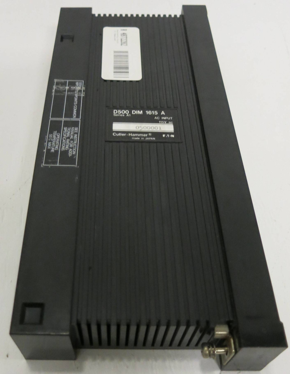 Cutler Hammer D500 DIM 1615 A 115V AC Input 050001 Eaton Series A1 (GA0171-1)