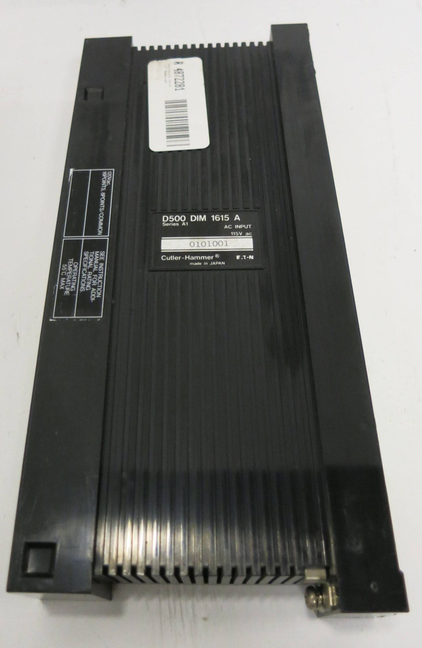 Cutler Hammer D500 DIM 1615 A 115V AC Input 0101001 Eaton Series A1 (GA0170-2)