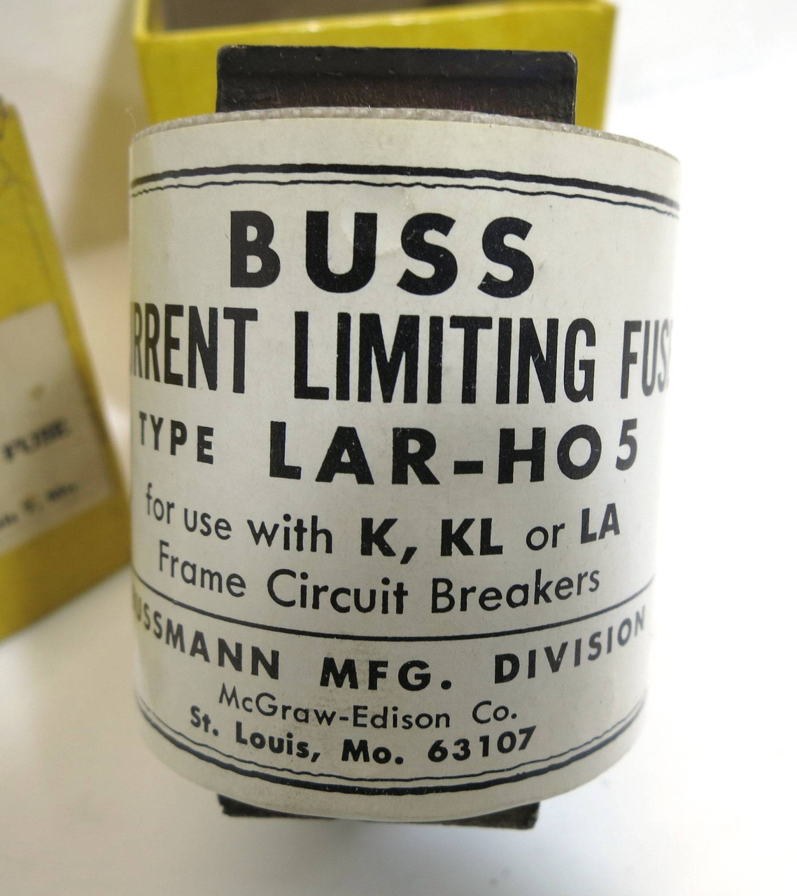 NEW Bussmann LAR-H05 Buss Current Limiting Fuse K KL LA Breakers LAR-HO5 LARH05 (DW2193-2)