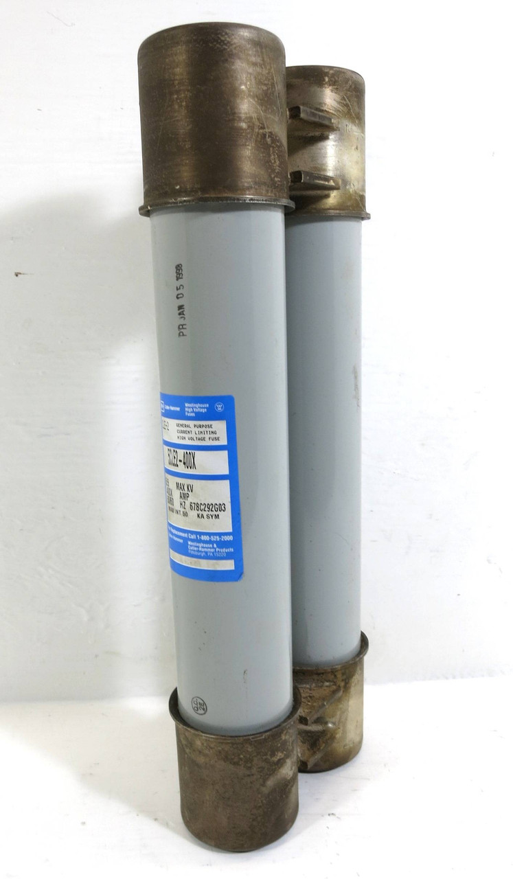 Cutler Hammer 5CLE2-400X 400 Amp High-Voltage Fuse CLE-2 400A 5.5kV 678C292G03 (DW2192-3)
