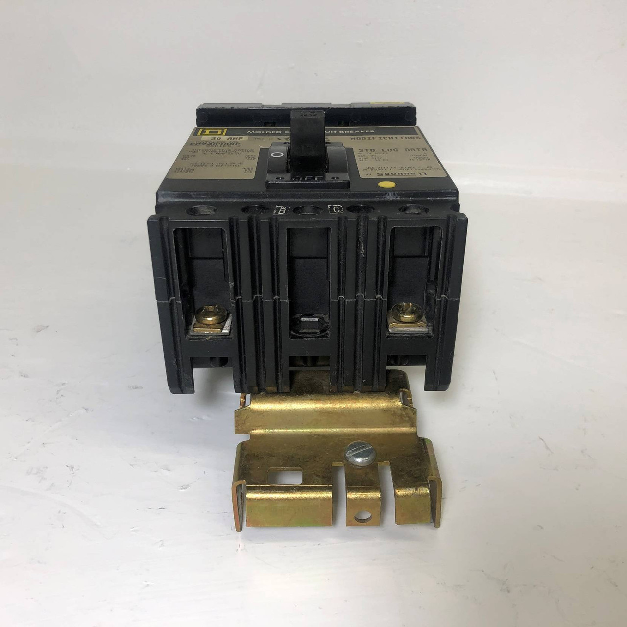 Square D I-Line FC24030BC 30A Circuit Breaker 2 Pole in 3P Frame 480 VAC 30 Amp (EM3966-1)