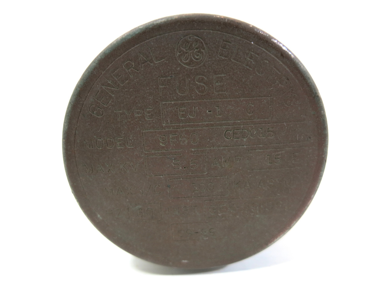 GE 9F60CED015 Fuse 15E Amp 5.5 kV Type EJ-1 15A General Electric 9F60 (DW2246-1)