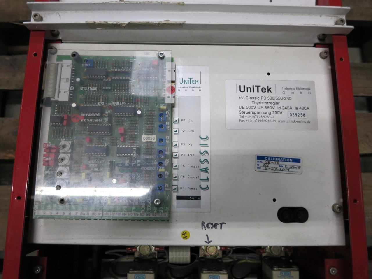 UniTek 166 Classic P3 500/550-240 Thyristor UE 500V UA 550V Id 240A Ia 480 (GA0231-2)