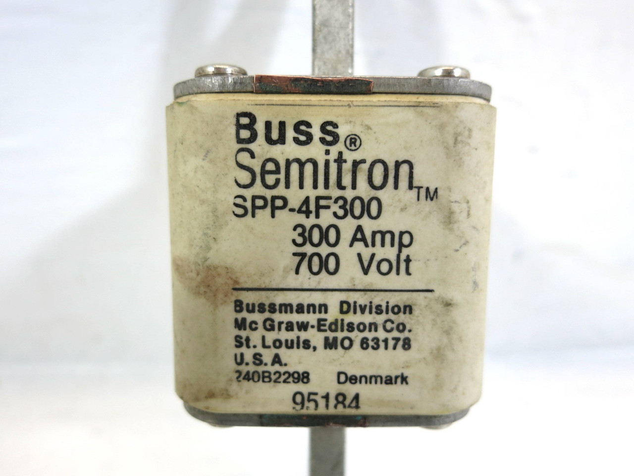Buss Semitron SPP-4F300 300A 700V Fuse Bussmann SPP4F300 300 Amp (DW2266-9)