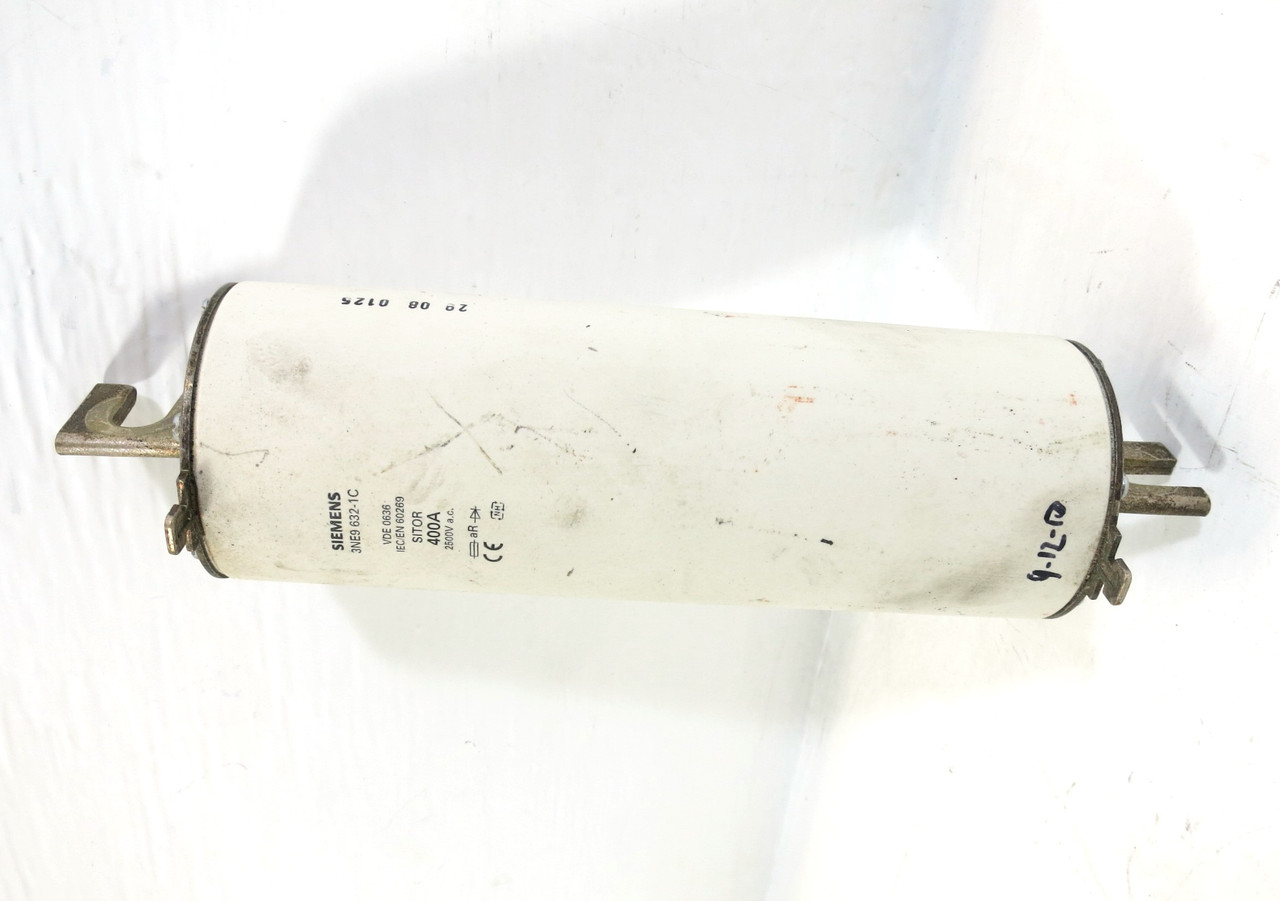 Siemens 3NE9 632-1C SITOR 400A 2500V Fuse VDE 0636 400 Amp Link 3NE9632-1C (DW2262-2)